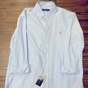Men’s blue Ralph Lauren shirt